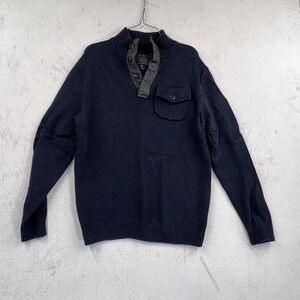 Cambridge Classic men's 100% cotton Navy/gray sweater‎